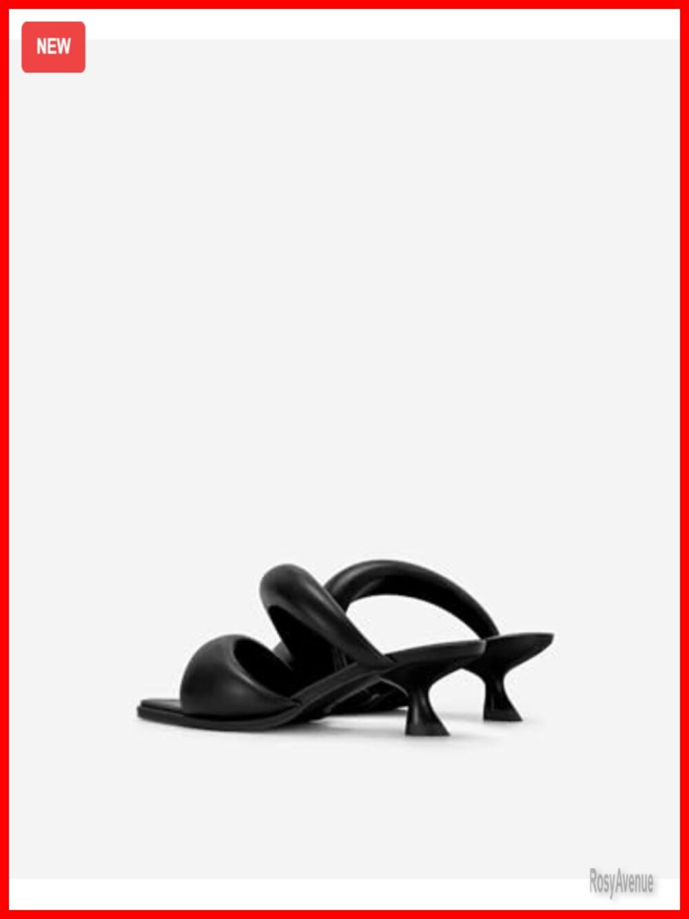 JW PEI Sara Mule Heeled Sandals Vegan Leather Kitten Heel Slip On - Picture 4 of 6